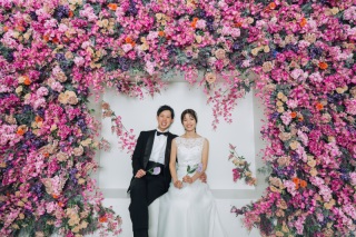 笑顔溢れるナチュラルなお写真を撮影します。韓国フォトでの綺麗なポージングでロマンティックなフォトに。