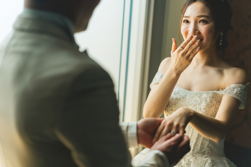 【挙式+フォトウェディング】家族と一緒に本格結婚式&韓国スタジオフォトプラン《洋装1点》が誕生!!当日の全データ付き