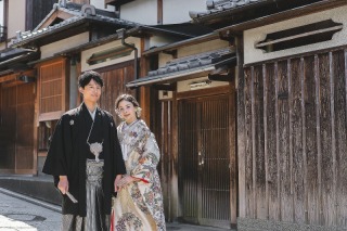 【9月撮影】秋先取りご優待プラン｜10％OFF｜京都和装ロケーション＋洋装スタジオ撮影｜着物もドレスもどちらも◎
