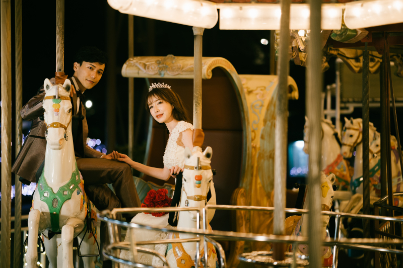 【11月~3月撮影start】光輝く遊園地で撮影!!イルミネーションフォトプラン《洋装1着》
