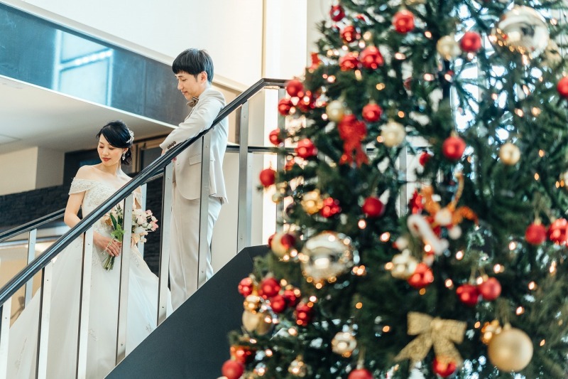 【12月撮影】Christmas Wedding Photo洋装プラン|P12アルバム+2着目ドレスプレゼント特典付
