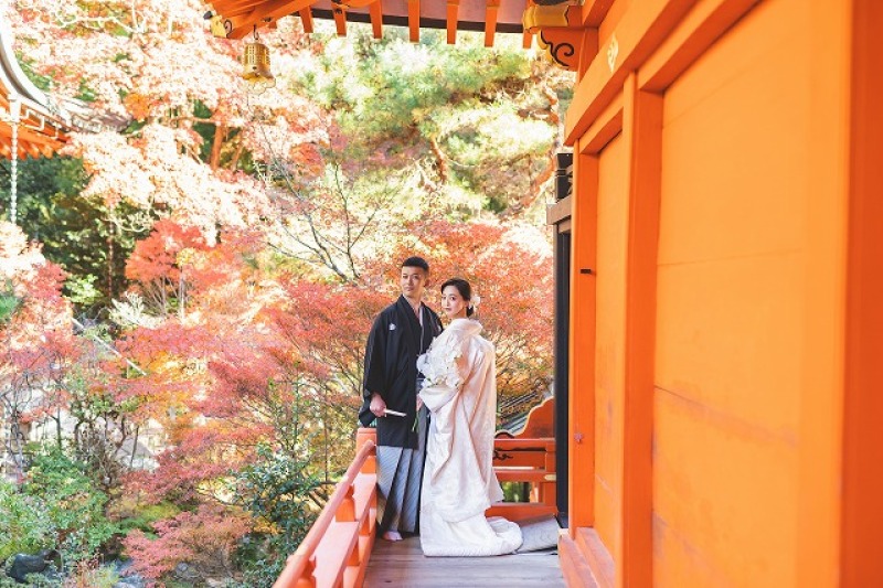 【11月1日~12月14日撮影の方】紅葉キャンペーン和装1着1カ所★当店人気のオプション付き《アルバム&全データ&レタッチ付き》