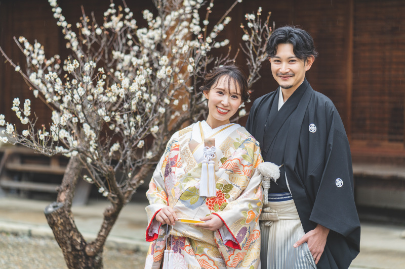 【2月3月】梅photoプラン《梅宮大社or渉成園》梅と一緒に和装フォトプラン!申請料金込み 和装1着 全データ付き