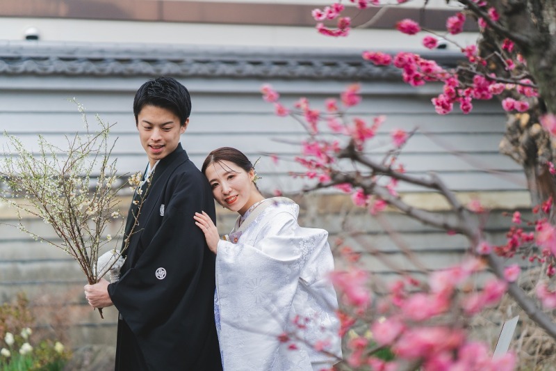 【2月3月】梅photoプラン《梅宮大社or渉成園》梅と一緒に和装フォトプラン!申請料金込み 和装1着 全データ付き