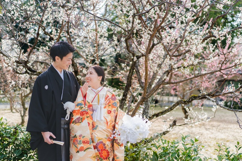 【2月3月】梅photoプラン《梅宮大社or渉成園》梅と一緒に和装フォトプラン!申請料金込み 和装1着 全データ付き