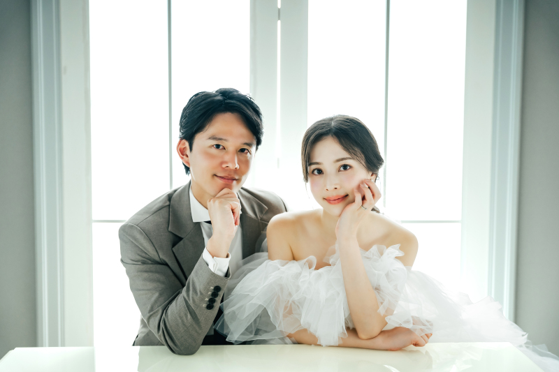 one frame wedding 　ウェディングドレスでお二人のベスト３カット撮影プラン《15分撮影》　