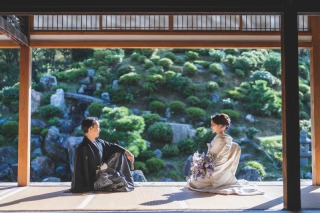 【智積院】和装1着ロケーションプラン（お部屋の中と外（境内））　レタッチ・アルバム付き