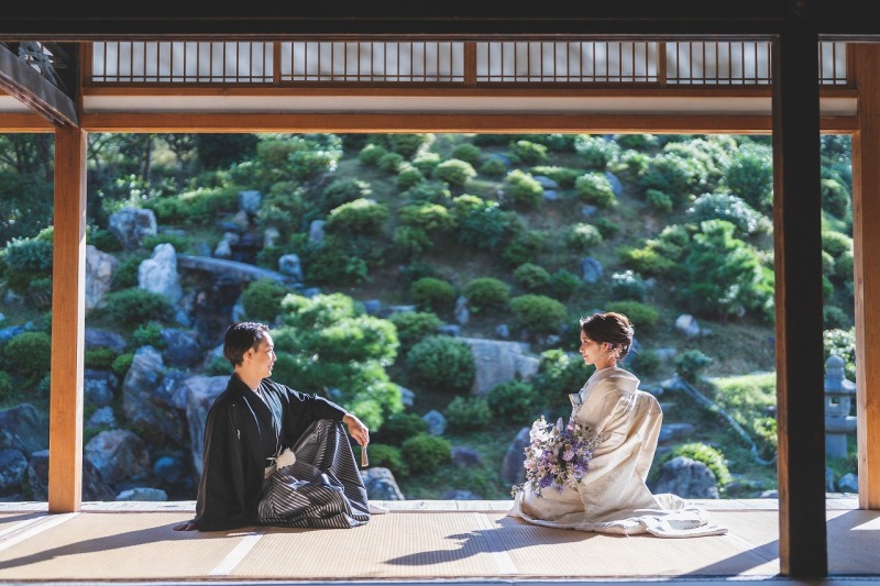 【智積院】和装1着ロケーションプラン(お部屋の中と外(境内)) レタッチ・アルバム付き