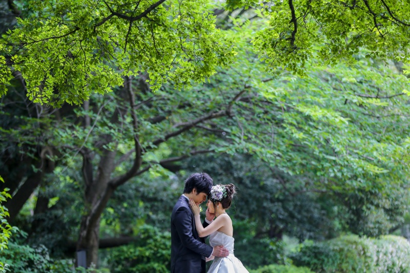 元町公園内にて