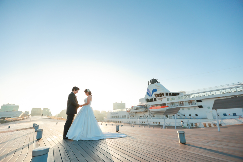 広い景色とデッキで爽やかに