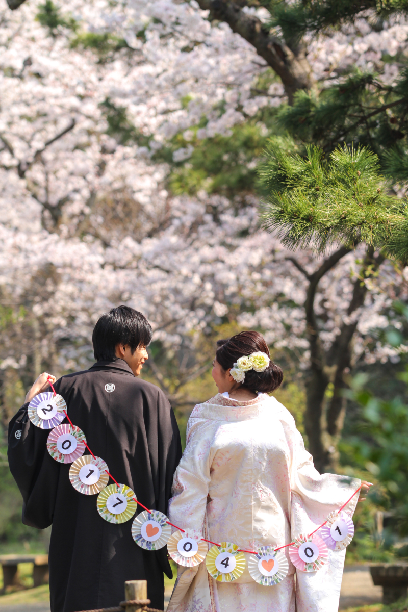 お持ち込み小物でお2人にしかできない1枚も