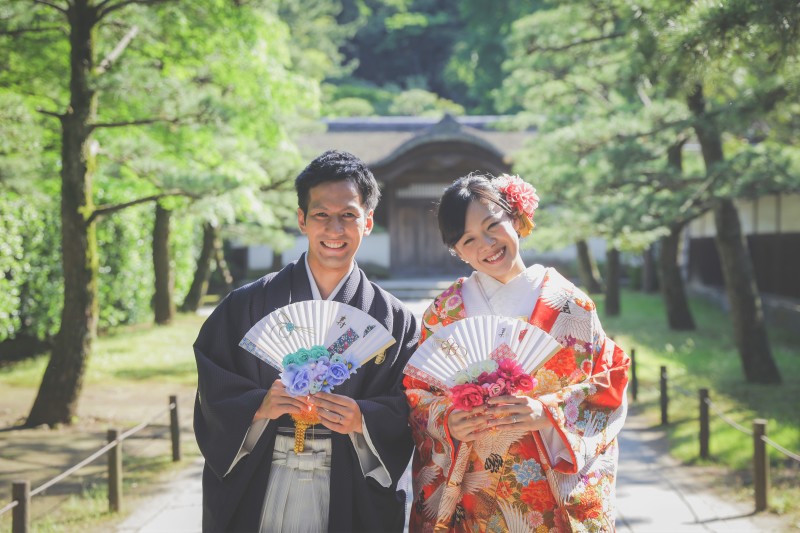 景色も鮮やかな三溪園ロケーション♪