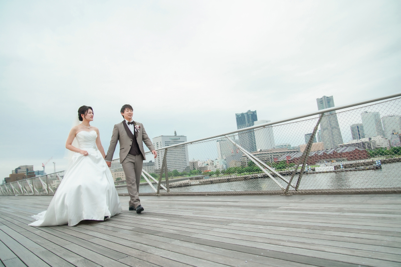 お散歩ショットで自然体に