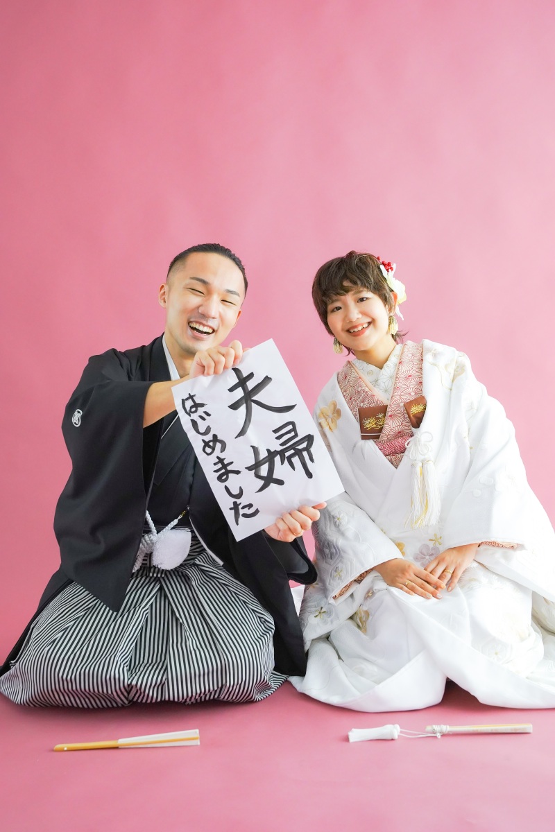 にっこり笑顔で!