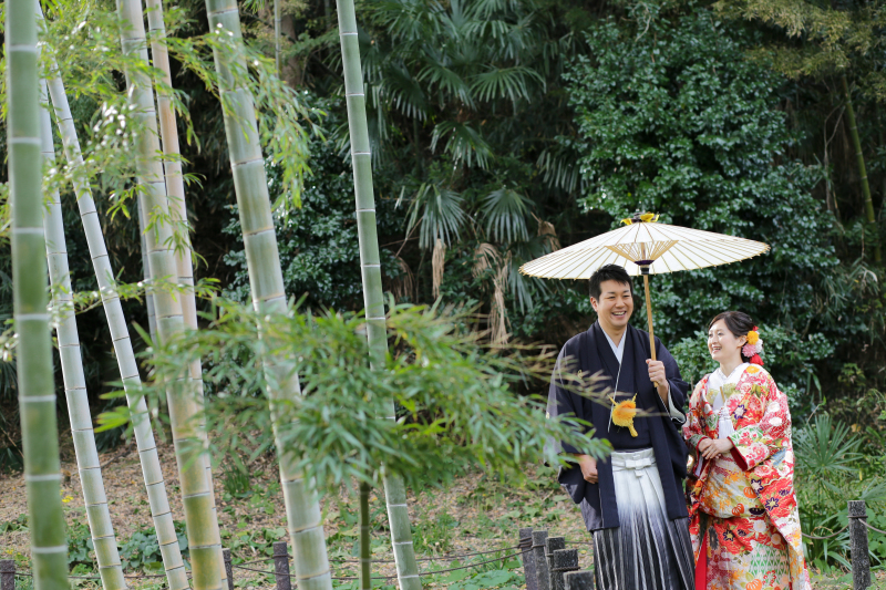 竹林を散歩して