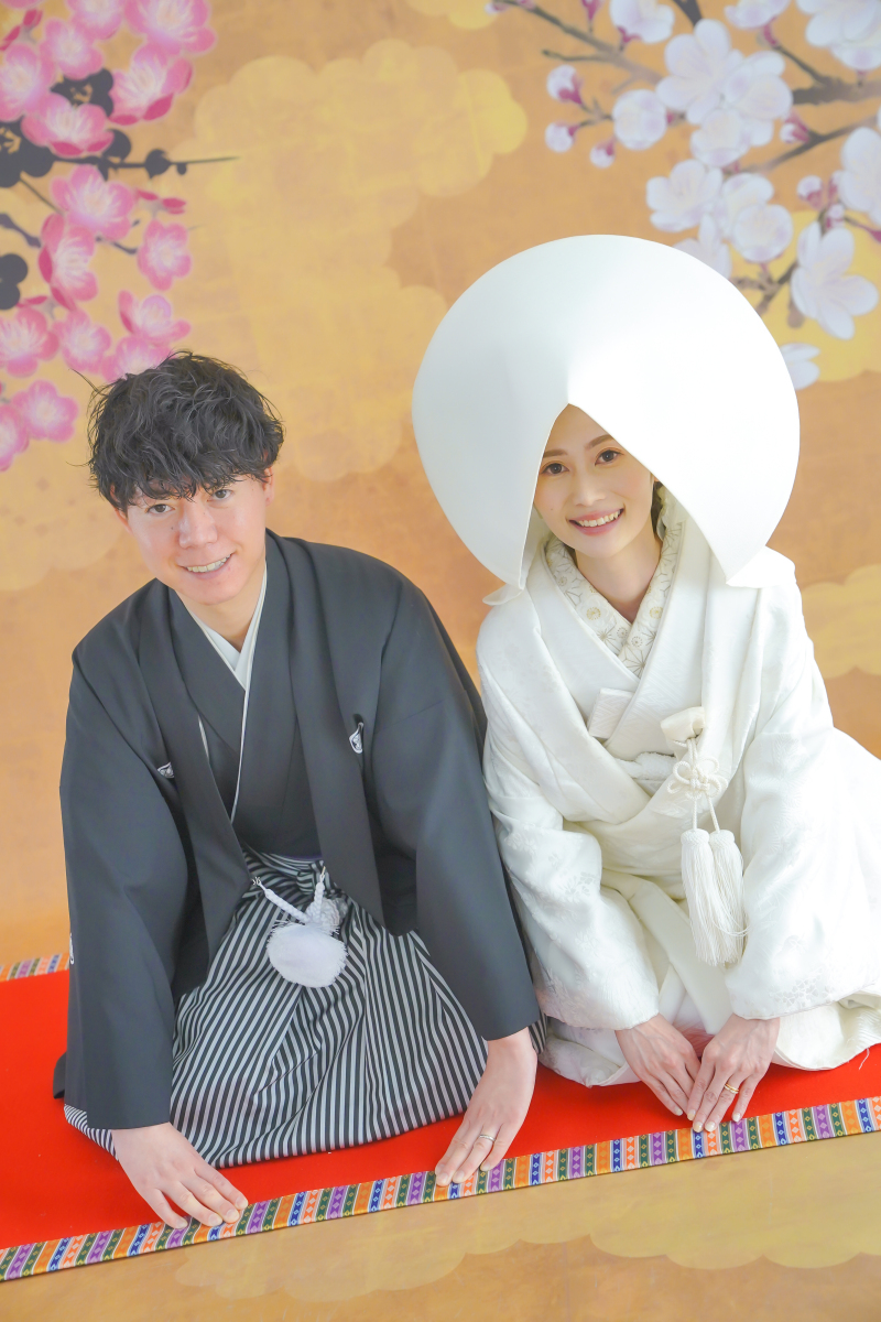 白無垢といえば!の綿帽子