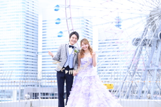 洋装テラス撮影