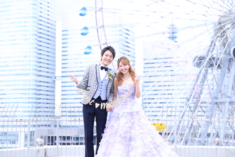 洋装テラス撮影