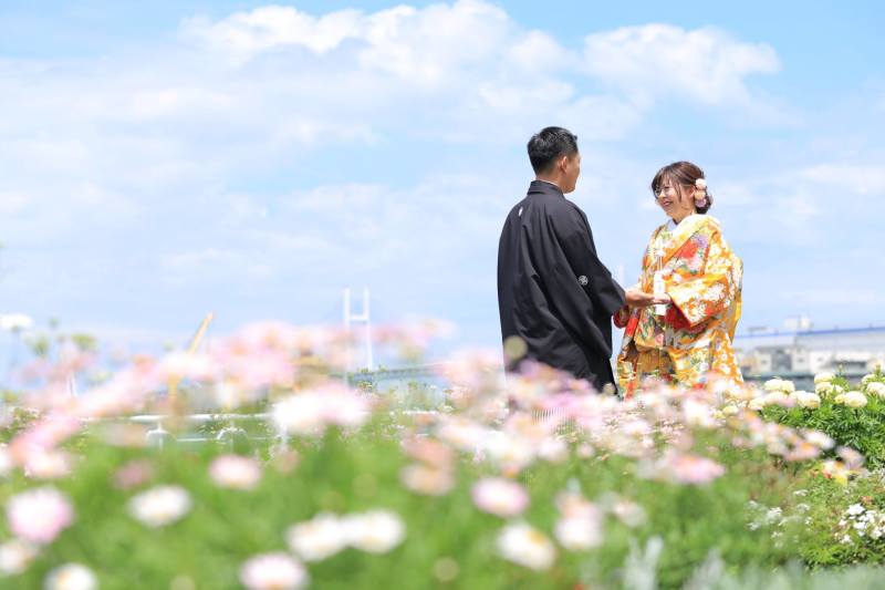 和装でもしっくりくる山下公園