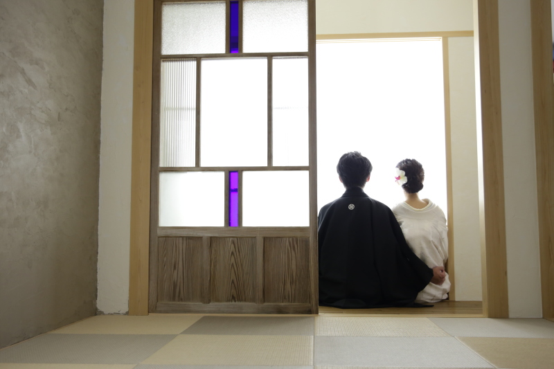 和室にて