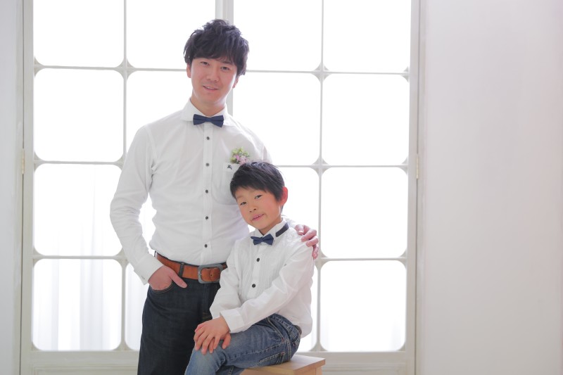 お揃いの蝶ネクタイ♪