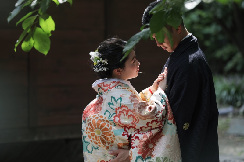 日の光が綺麗なスポットにて