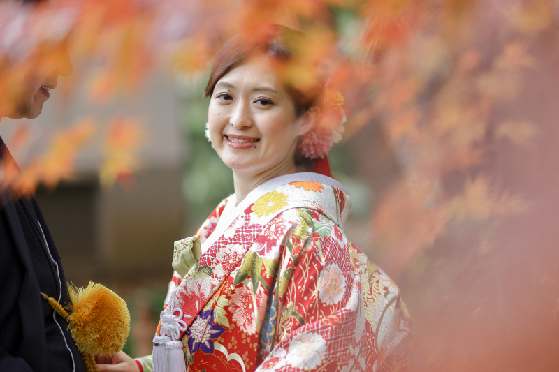 奥様の笑顔が印象的な一枚に