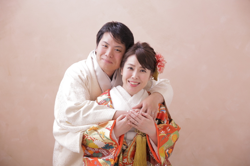 ピンクの背景で♡