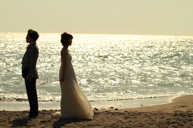 夕日に揺れる水面⁂