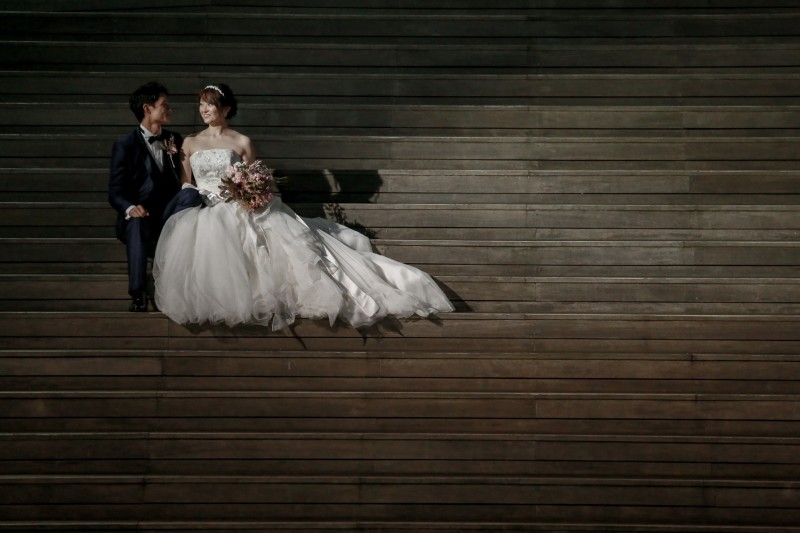 大桟橋屋上デッキにて