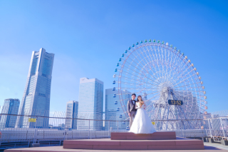 大観覧車の目の前で！テラス＆スタジオ撮影
