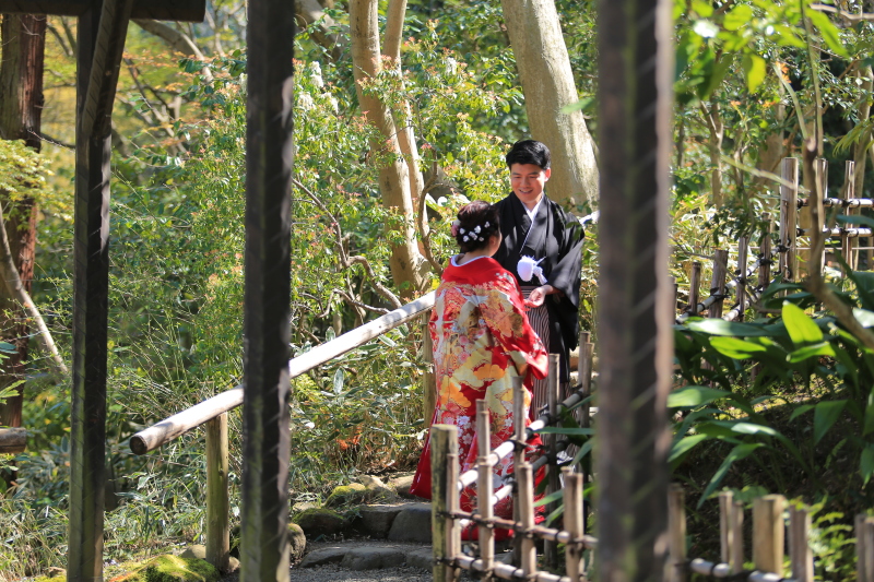 木漏れ日のなか。