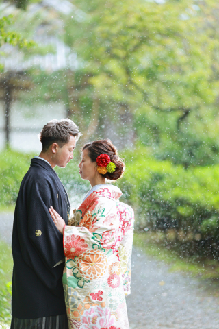 雨の日のロケーション撮影