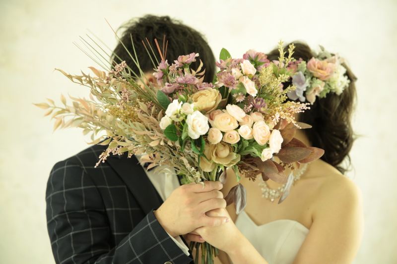 お顔を隠して♡