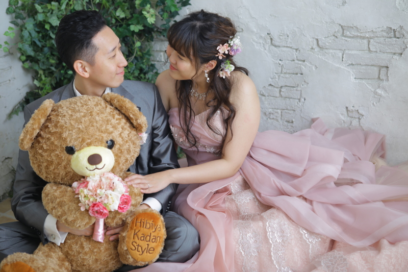 記念の大きなクマちゃんと一緒に♡