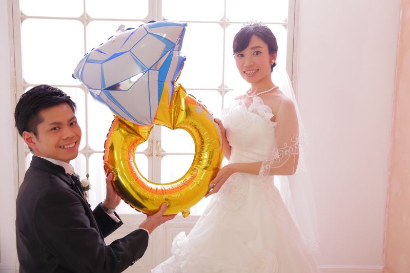 大きな指輪のバルーン