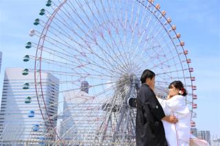 屋上テラスでみなとみらいの景色を！