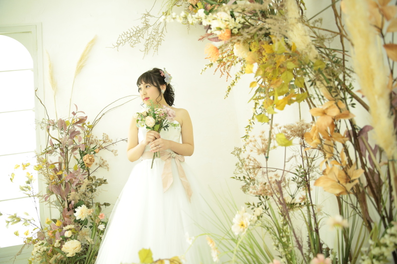 お花に囲まれて♡