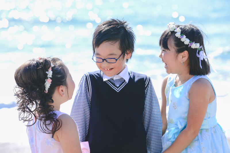 海辺のキラキラした笑顔♪