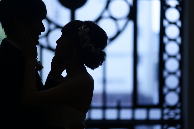 シルエット撮影で雰囲気を変えて