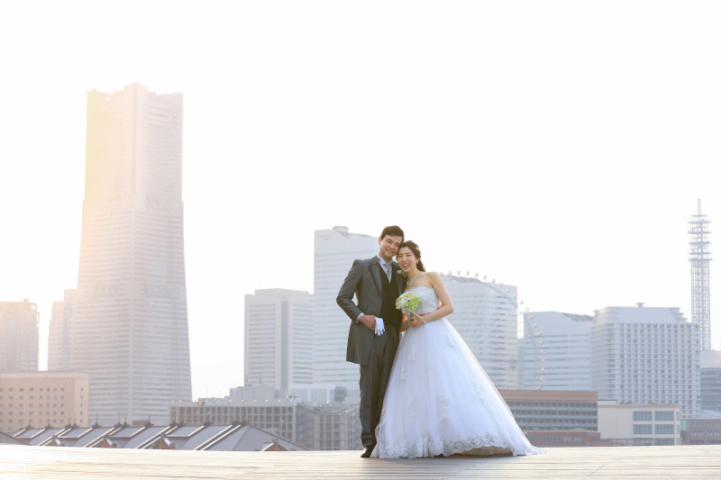 大桟橋の夕日と♪