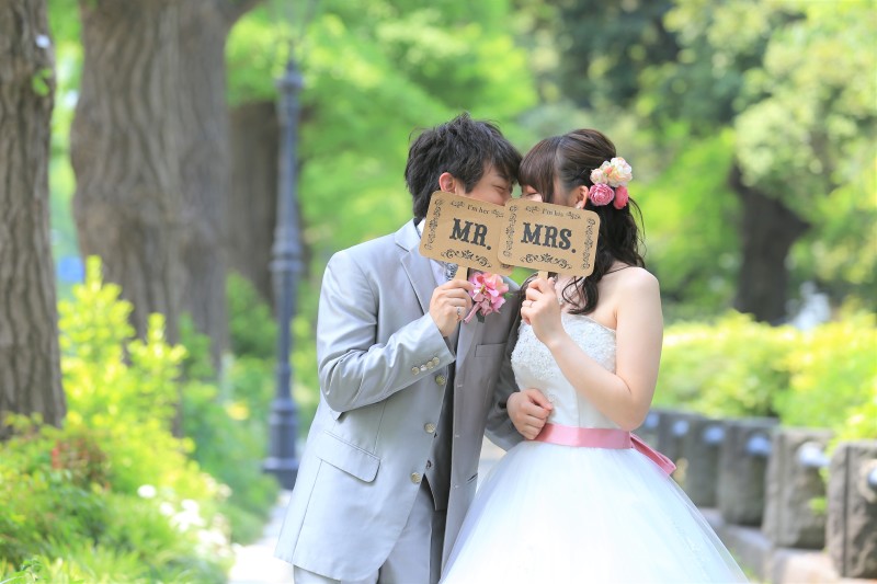 公園ならではの自然に囲まれたお写真を♡