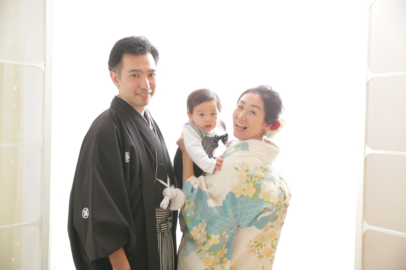 和装に着替えて