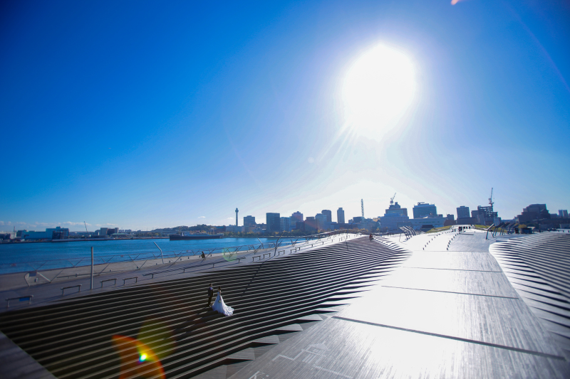 船上デッキを独占して