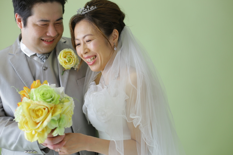 お二人らしい一枚。