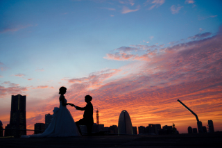 マジックアワーの大さん橋ロケーション