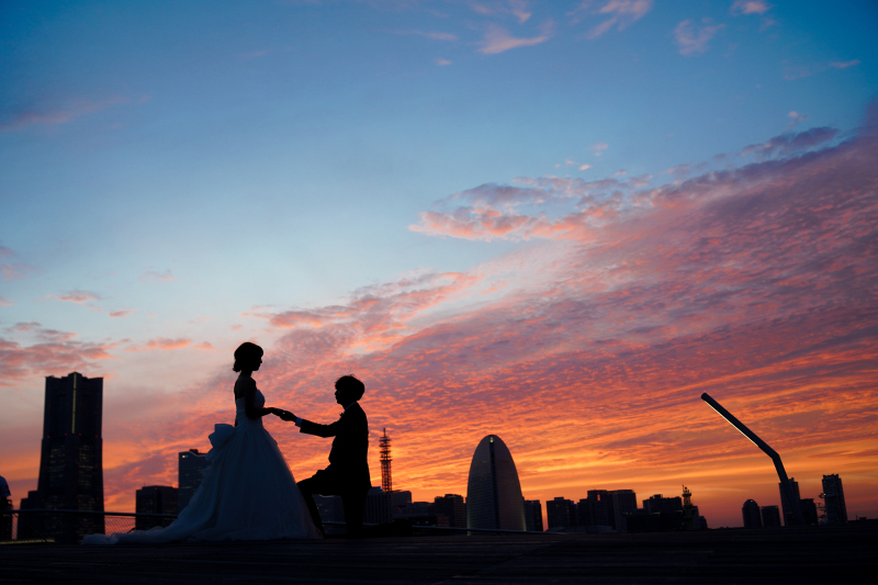 マジックアワーの大さん橋ロケーション