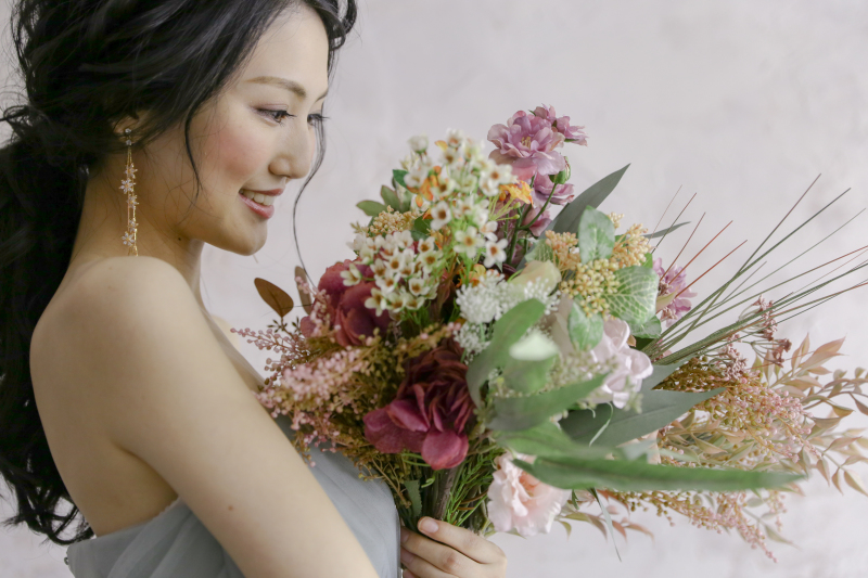 流行りのビックブーケを使って