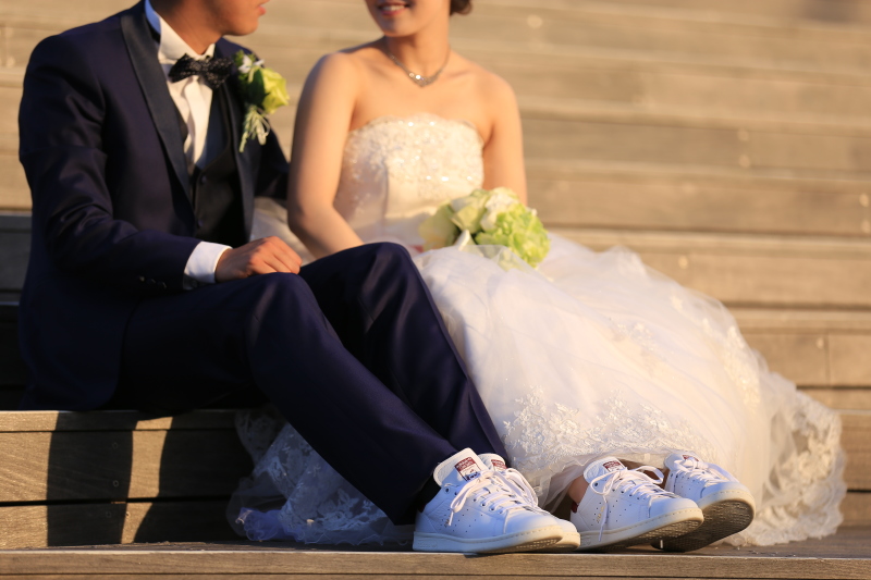 お揃いのスニーカーでカジュアルに★