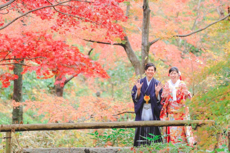 三渓園紅葉ロケーション